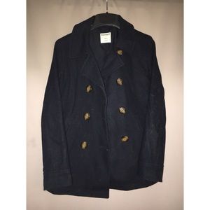 “Old Navy” navy blue pea coat size small